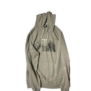 The North Face Bear Men's Pullover Hoodie Sweatshirt Size Large Grey